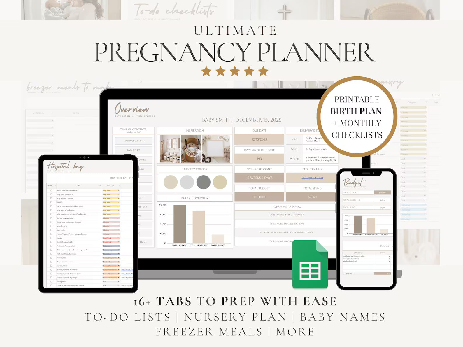 Digital Pregnancy Planner